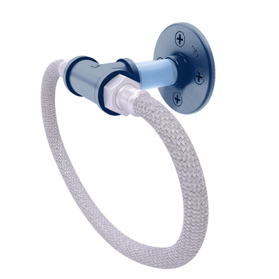 Diamond Collection Towel Ring with Stainless Steel Braided Ring Tampa Bay Edition