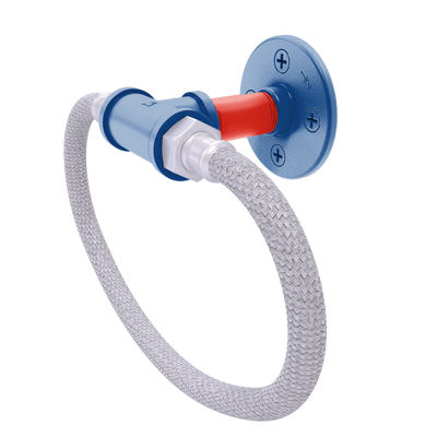 Diamond Collection Towel Ring with Stainless Steel Braided Ring Toronto Edition