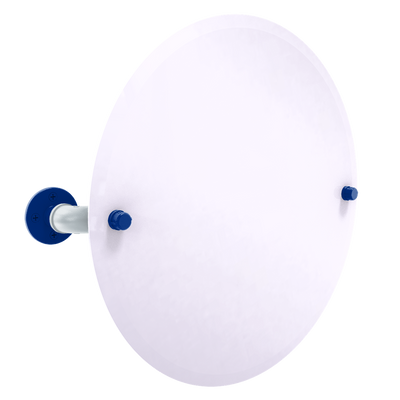 Diamond Collection Frameless Oval Wall Mounted Tilt Mirror New York Bronx Edition