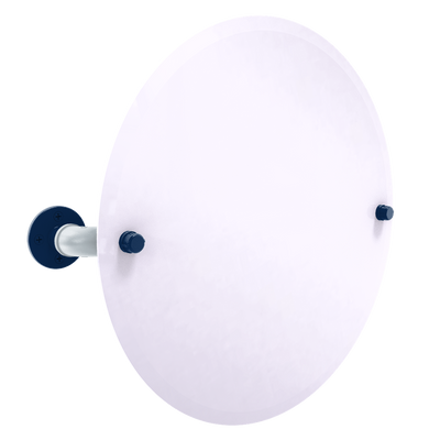 Diamond Collection Frameless Oval Wall Mounted Tilt Mirror Seattle Edition