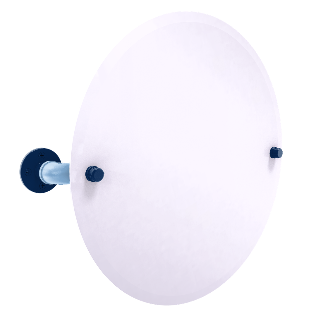 Diamond Collection Frameless Oval Wall Mounted Tilt Mirror Tampa Bay Edition