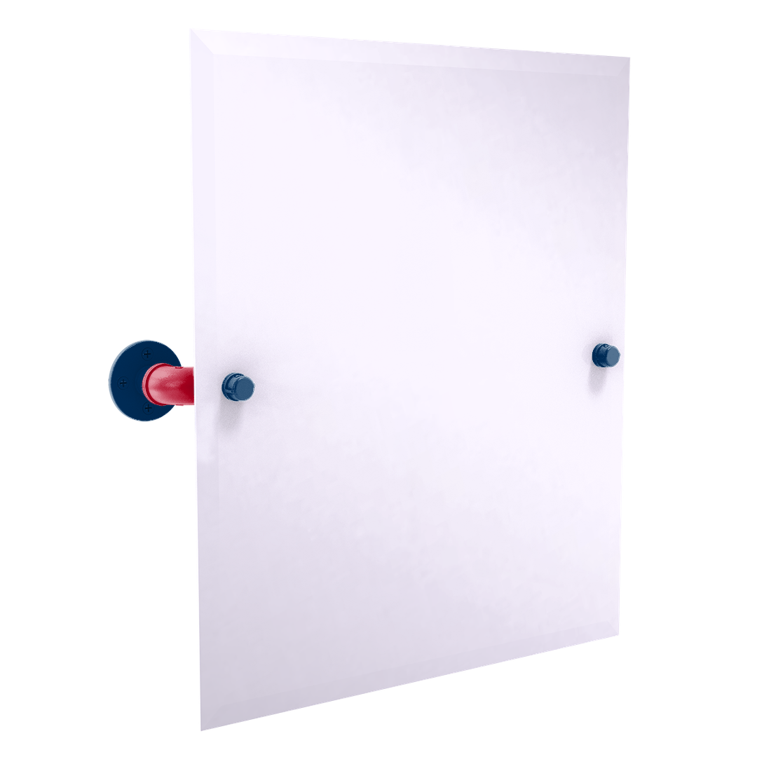 Diamond Collection Frameless Rectangular Wall Mounted Tilt Mirror Los Angeles Big A Edition