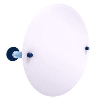 Diamond Collection Frameless Round Wall Mounted Tilt Mirror Tampa Bay Edition