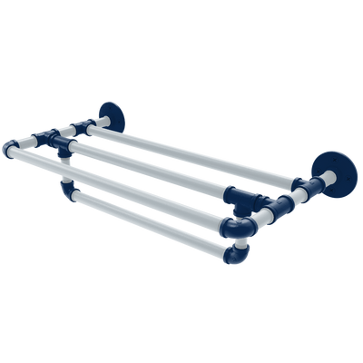 Diamond Collection Wall Mounted Towel Shelf with Towel Bar Seattle Edition