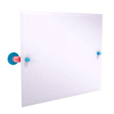 Diamond Collection Landscape Rectangular Wall Mounted Tilt Mirror Miami Edition