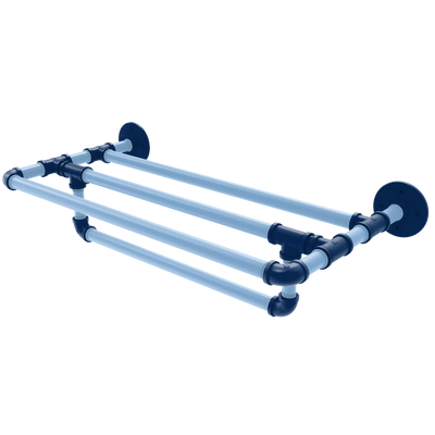 Diamond Collection Wall Mounted Towel Shelf with Towel Bar Tampa Bay Edition