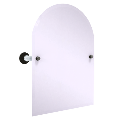 Diamond Collection Frameless Arched Top Wall Mounted Tilt Mirror Chicago South Side Edition