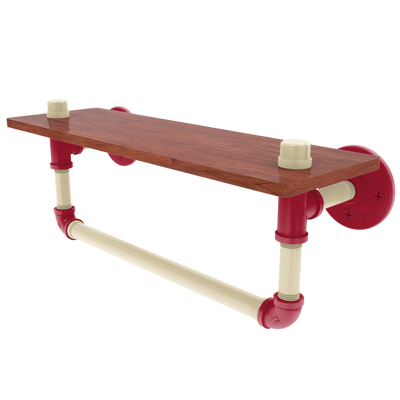 Diamond Collection Wood Shelf with Towel Bar Arizona Edition