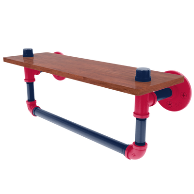 Diamond Collection Wood Shelf with Towel Bar Atlanta Edition