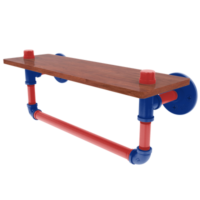 Diamond Collection Wood Shelf with Towel Bar Chicago North Side Edition