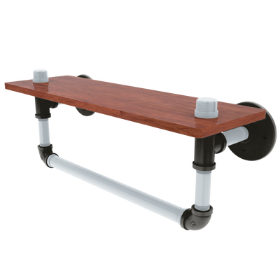 Diamond Collection Wood Shelf with Towel Bar Chicago South Side Edition