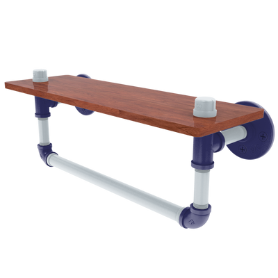 Diamond Collection Wood Shelf with Towel Bar Colorado Edition