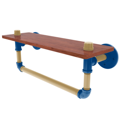 Diamond Collection Wood Shelf with Towel Bar Kansas City Edition