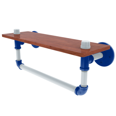 Diamond Collection Wood Shelf with Towel Bar New York Bronx Edition