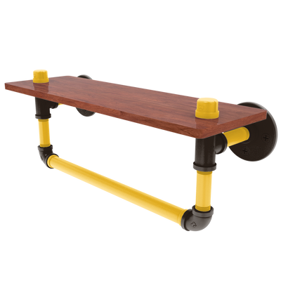 Diamond Collection Wood Shelf with Towel Bar San Diego Edition