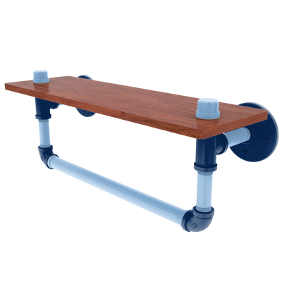 Diamond Collection Wood Shelf with Towel Bar Tampa Bay Edition