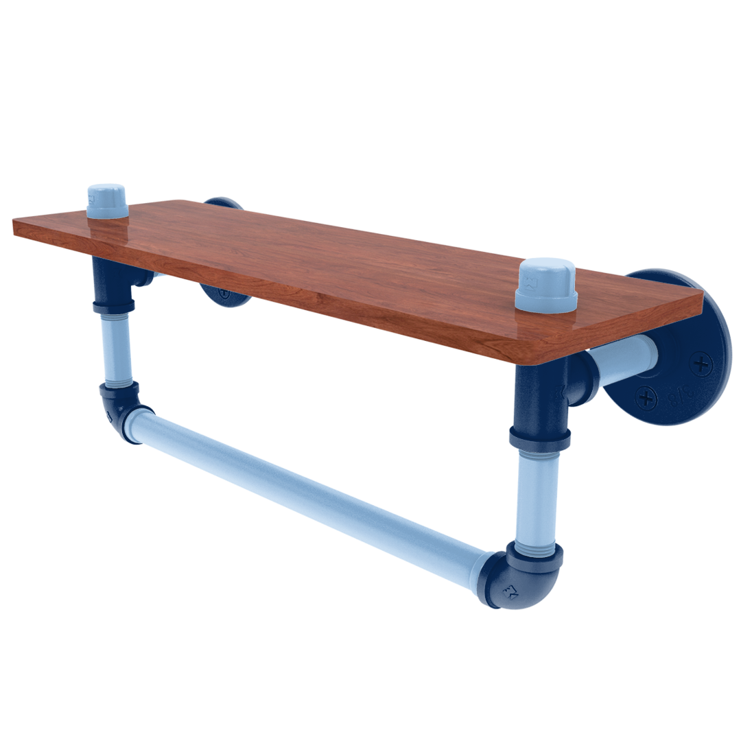 Diamond Collection Wood Shelf with Towel Bar Tampa Bay Edition