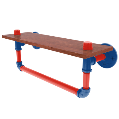 Diamond Collection Wood Shelf with Towel Bar Toronto Edition
