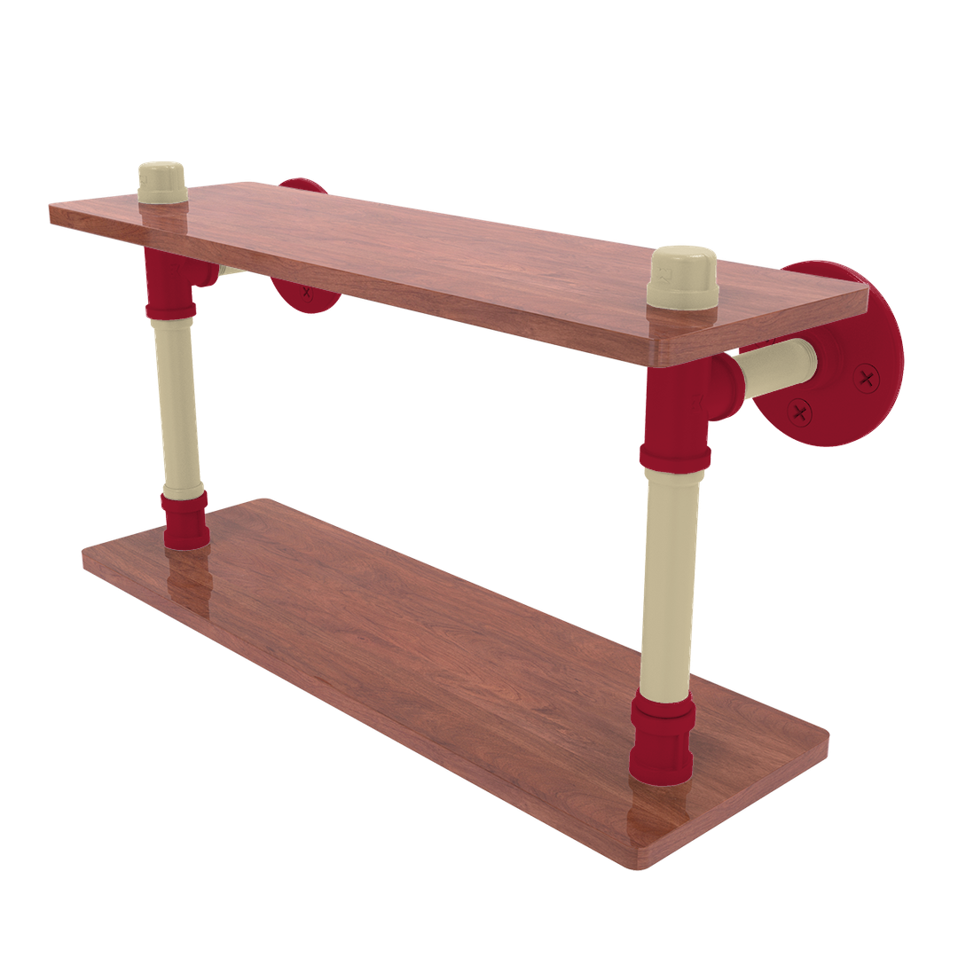 Diamond Collection Wood Double Shelf Arizona Edition