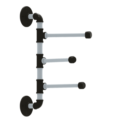 Diamond 3 Swing Arm Vertical Towel Bar Chicago South Side Edition