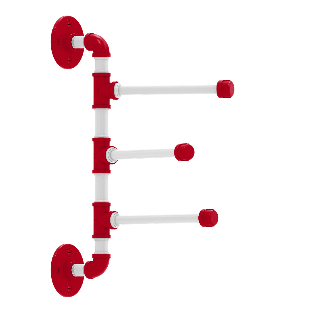 Diamond 3 Swing Arm Vertical Towel Bar Cincinnati Edition