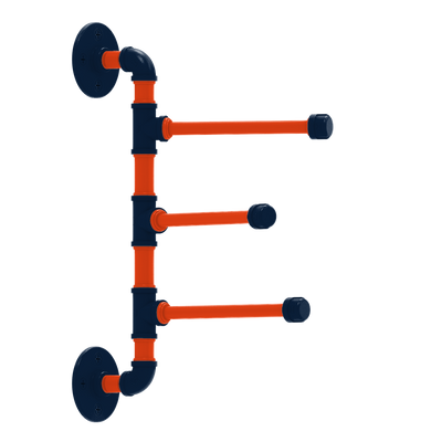 Diamond 3 Swing Arm Vertical Towel Bar Detroit Edition