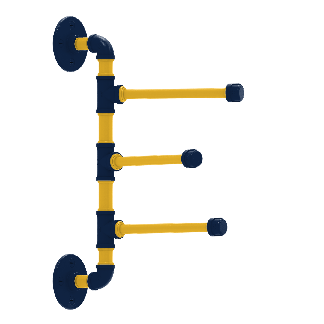 Diamond 3 Swing Arm Vertical Towel Bar Milwaukee Edition