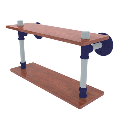 Diamond Collection Wood Double Shelf Colorado Edition