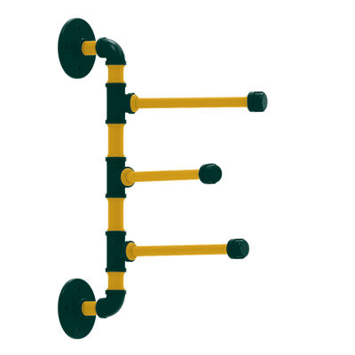 Diamond 3 Swing Arm Vertical Towel Bar Oakland Edition