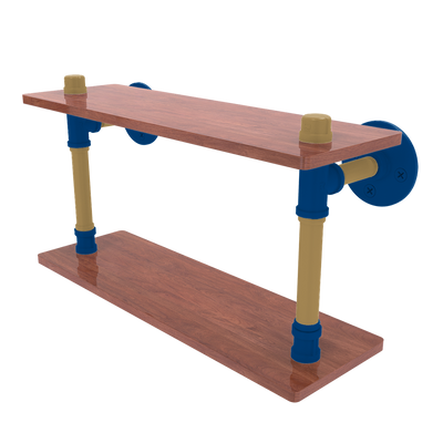 Diamond Collection Wood Double Shelf Kansas City Edition