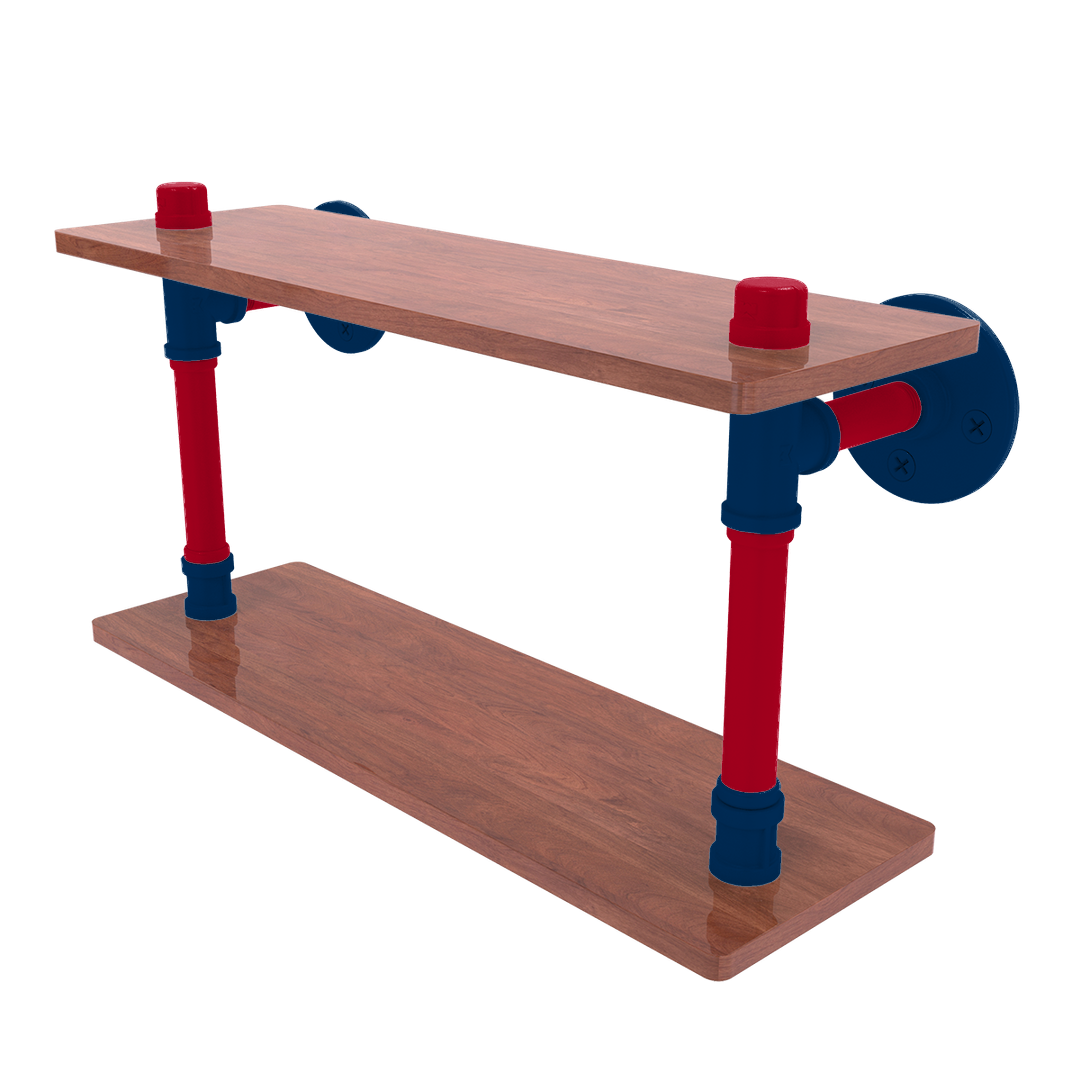 Diamond Collection Wood Double Shelf Los Angeles Big A Edition