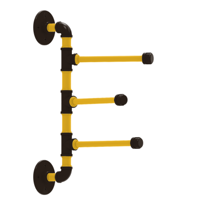 Diamond 3 Swing Arm Vertical Towel Bar San Diego Edition