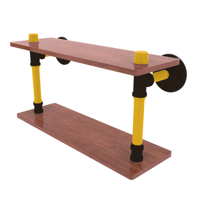 Diamond Collection Wood Double Shelf San Diego Edition