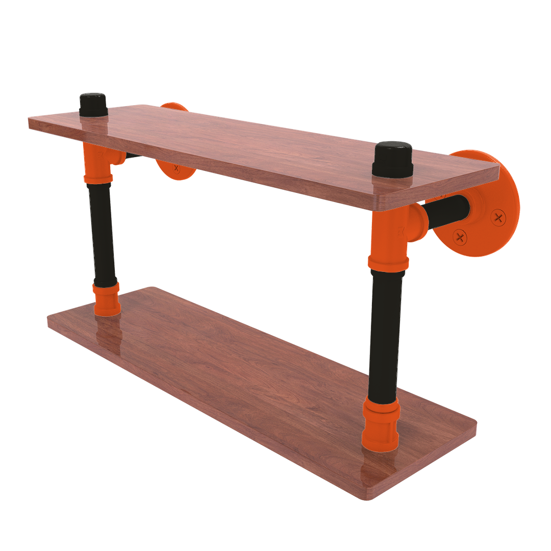 Diamond Collection Wood Double Shelf San Francisco Edition