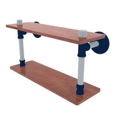 Diamond Collection Wood Double Shelf Seattle Edition