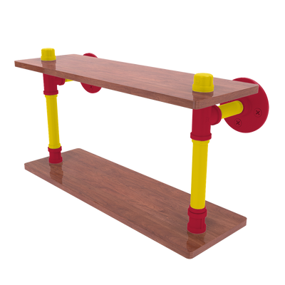 Diamond Collection Wood Double Shelf St. Louis Edition