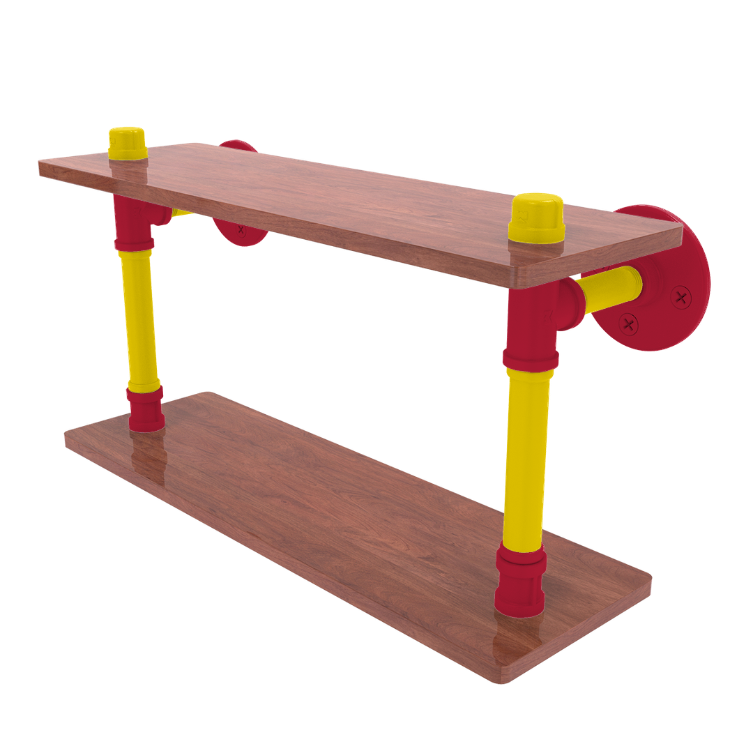 Diamond Collection Wood Double Shelf St. Louis Edition