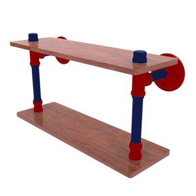 Diamond Collection Wood Double Shelf Washington Edition