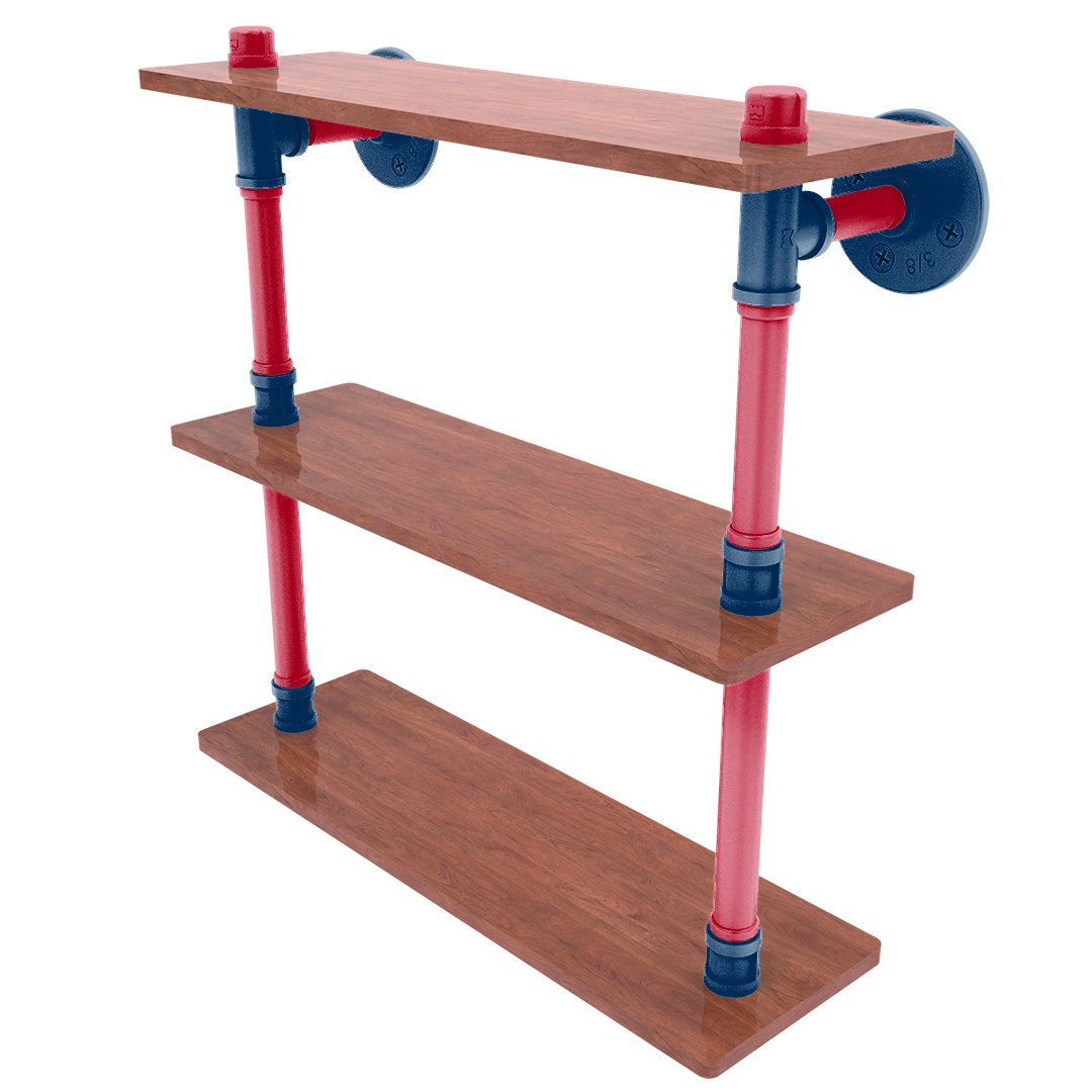 Diamond Collection Wood Triple Shelf Los Angeles Big A Edition
