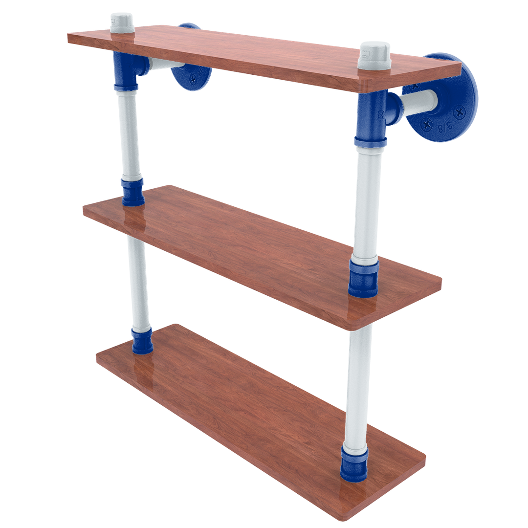 Diamond Collection Wood Triple Shelf New York Bronx Edition