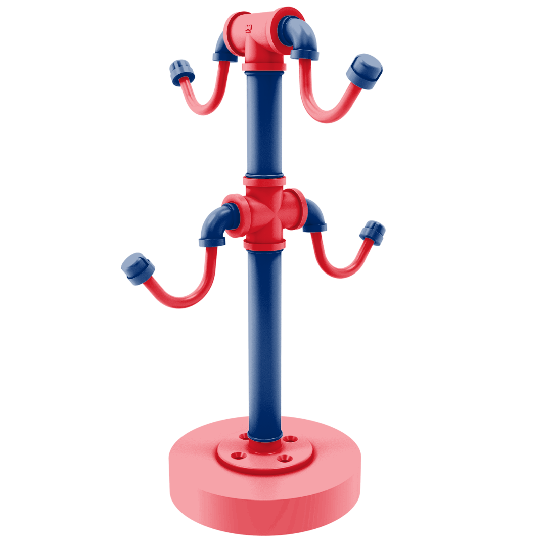 Diamond Collection Countertop 4 Coffee Mug Holder Philadelphia Edition