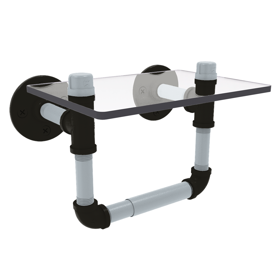 Diamond Collection Toilet Tissue Holder with Glass Shelf Chicago South Side Edition