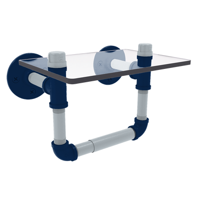 Diamond Collection Toilet Tissue Holder with Glass Shelf Seattle Edition