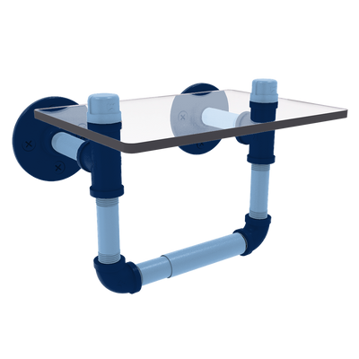 Diamond Collection Toilet Tissue Holder with Glass Shelf Tampa Bay Edition