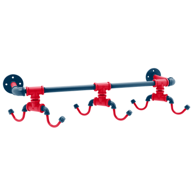 Diamond Collection Wall Mounted 6 Coffee Mug Rack Cleveland Edition