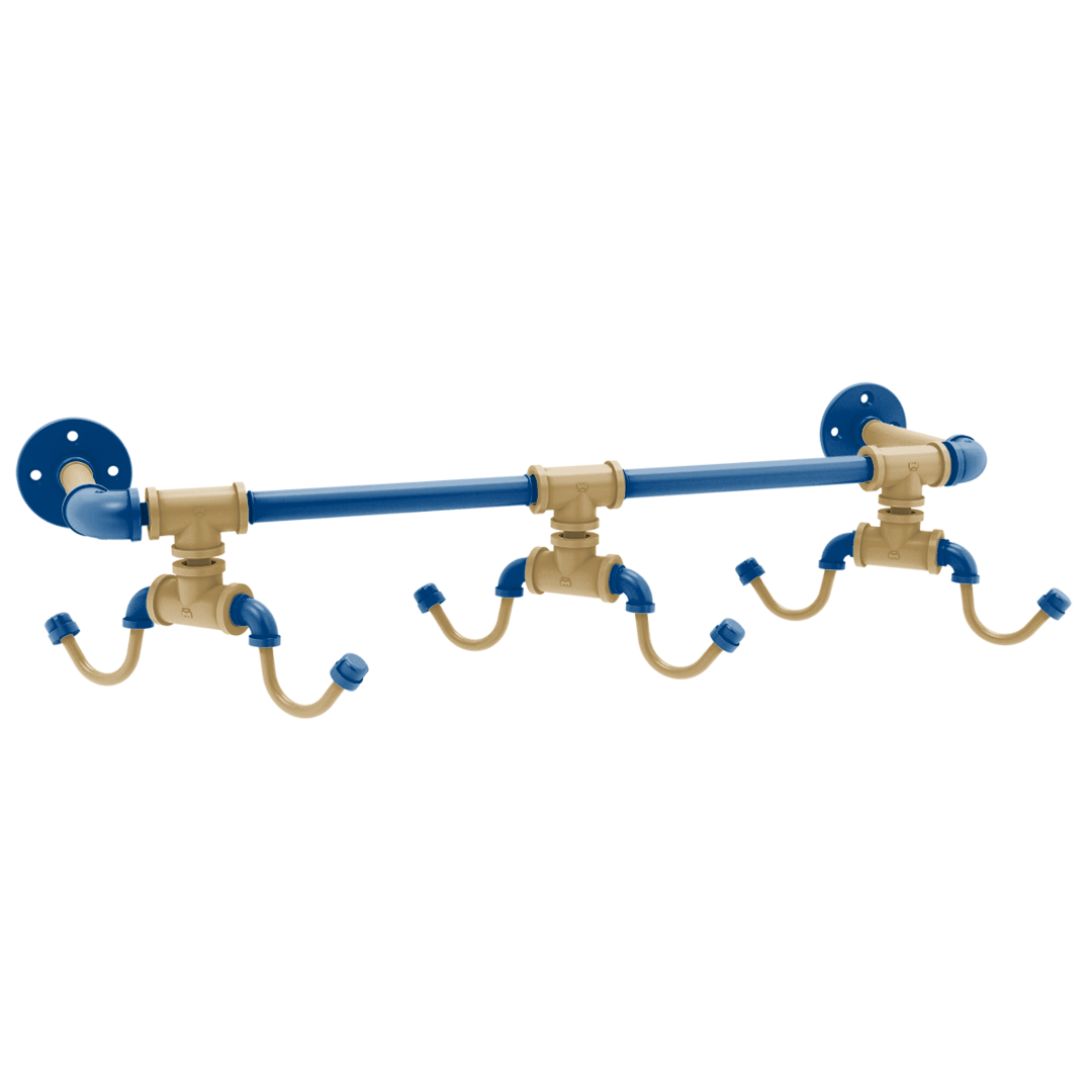 Diamond Collection Wall Mounted 6 Coffee Mug Rack Kansas City Edition