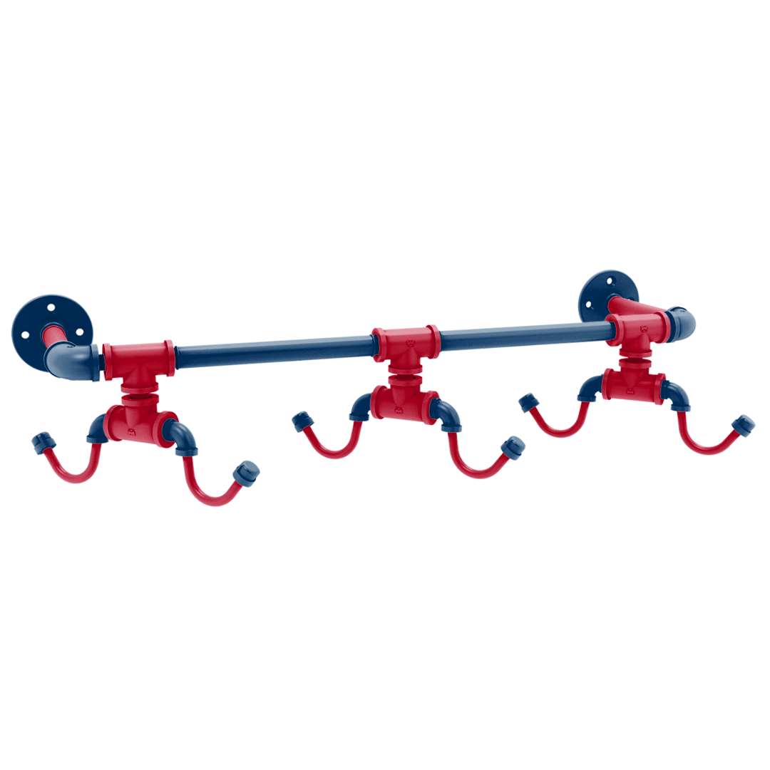 Diamond Collection Wall Mounted 6 Coffee Mug Rack Los Angeles Big A Edition