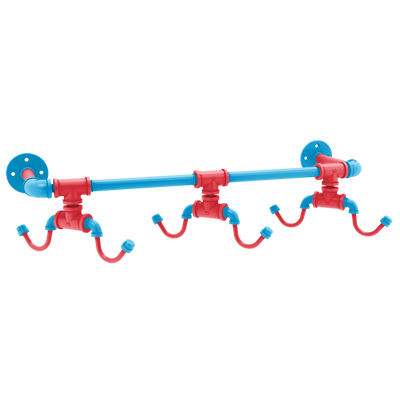 Diamond Collection Wall Mounted 6 Coffee Mug Rack Miami Edition