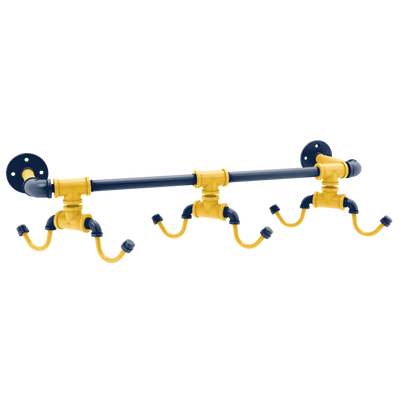 Diamond Collection Wall Mounted 6 Coffee Mug Rack Milwaukee Edition