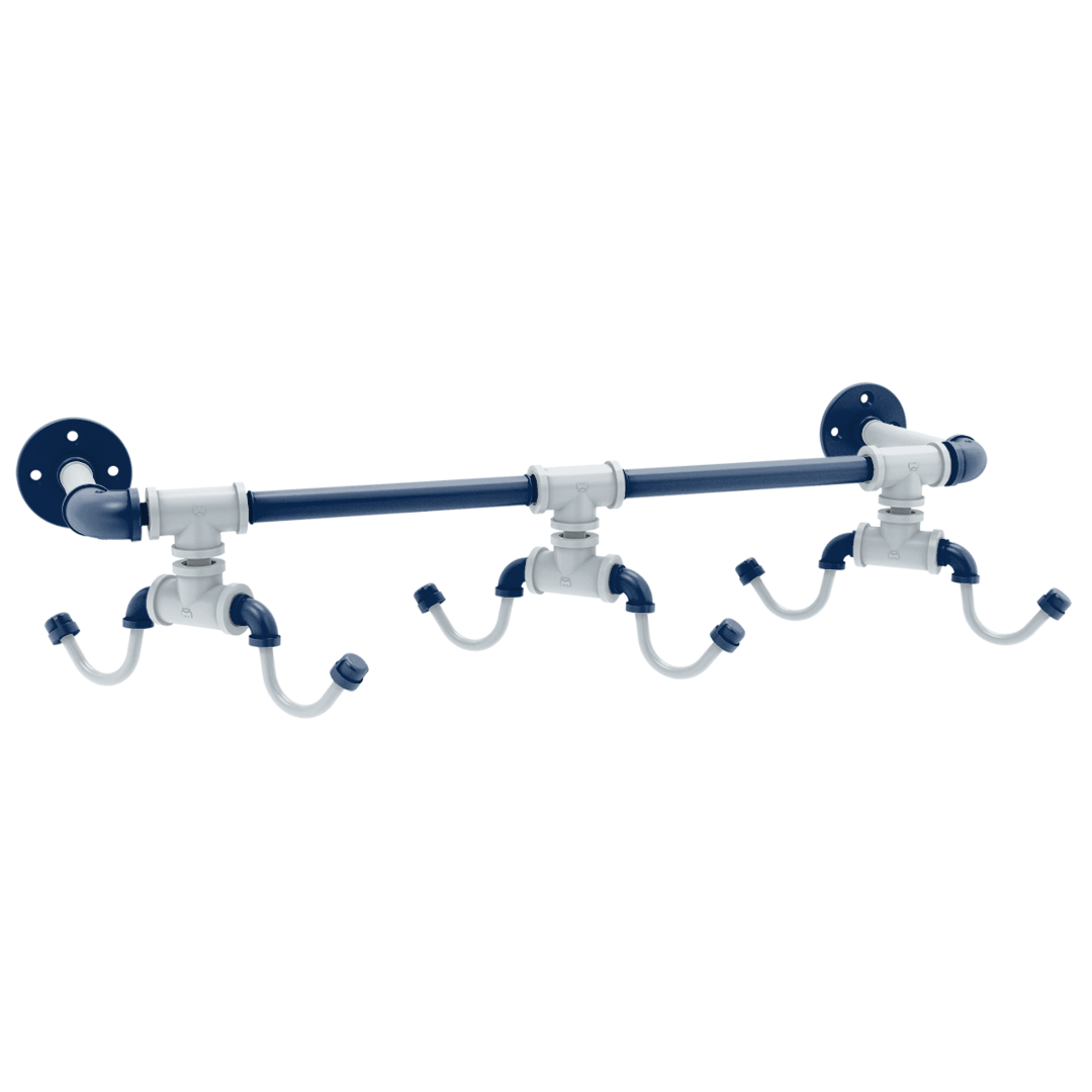 Diamond Collection Wall Mounted 6 Coffee Mug Rack Seattle Edition